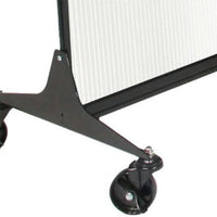 Omcan - 8'4" x 6'8" White Polycarbonate Quick-Wall (Sliding) With Portable Partition - 46779
