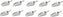 Omcan - 85 oz Aluminum Scoop with Round Bottom, Pack of 5 - 27684