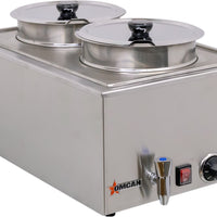 Omcan - 8L Two Chamber Food Warmer - FW-CN-0016