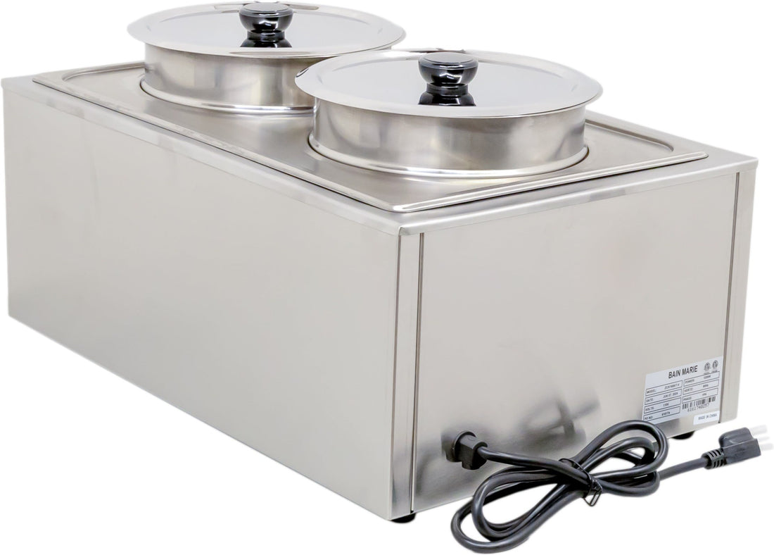 Omcan - 8L Two Chamber Food Warmer - FW-CN-0016