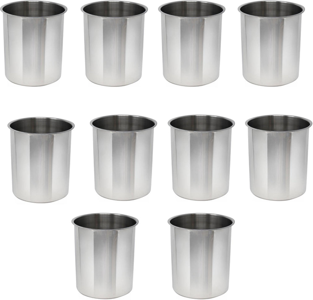 Omcan - 8.25 QT Stainless Steel Bain Marie Pot, Pack of 10 - 44657