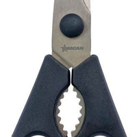 Omcan - 8.3″ Stainless Steel All-Purpose Detachable Kitchen Shears with Black Polypropylene Handles, Pack of 30 - 81071