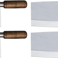 Omcan - 8.5" Chinese Style Cleaver with Wood Handle, Pack of 5 - 10556