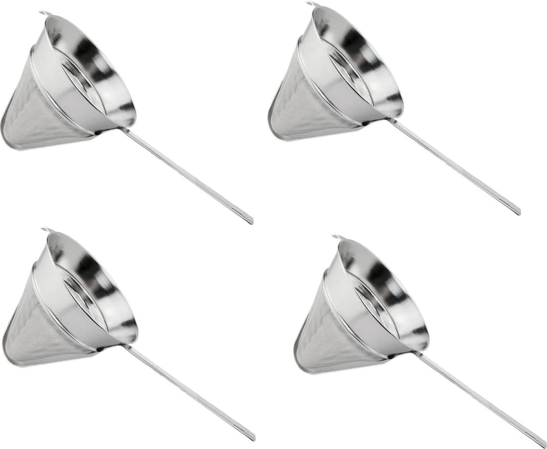 Omcan - 8.5” Reinforced 40 Mesh Bouillon Strainer, Pack of 3 - 80124