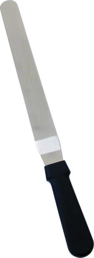 Omcan - 8.5” x 1.5” Offset Spatula with Stainless Steel Blade & Plastic Handle, 25/cs - 80143