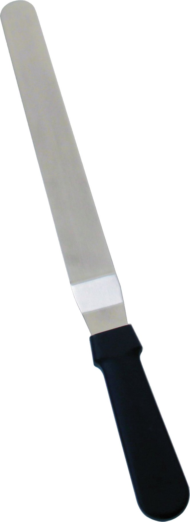 Omcan - 8.5” x 1.5” Offset Spatula with Stainless Steel Blade & Plastic Handle, Pack of 20 - 80143