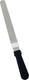 Omcan - 8.5” x 1.5” Offset Spatula with Stainless Steel Blade & Plastic Handle, Pack of 20 - 80143