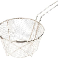 Omcan - 8.5" x 4.25" #4 Mesh Round Wire Fry Basket (216 x 108 mm), Pack of 10 - 80383