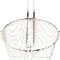 Omcan - 8.5" x 4.25" #6 Mesh Round Wire Fry Basket (216 x 108 mm), Pack of 10 - 80380