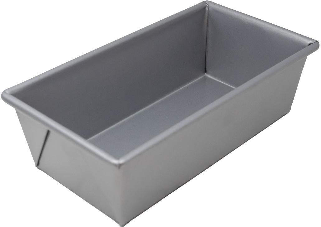 Omcan - 8.5" x 4.5" x 2.7" Glazed Aluminized Steel Bread Loaf Pan, Pack of 15 - 81203