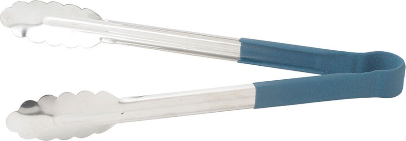 Omcan - 9” Blue Handle Utility Tong, 25/cs - 80538
