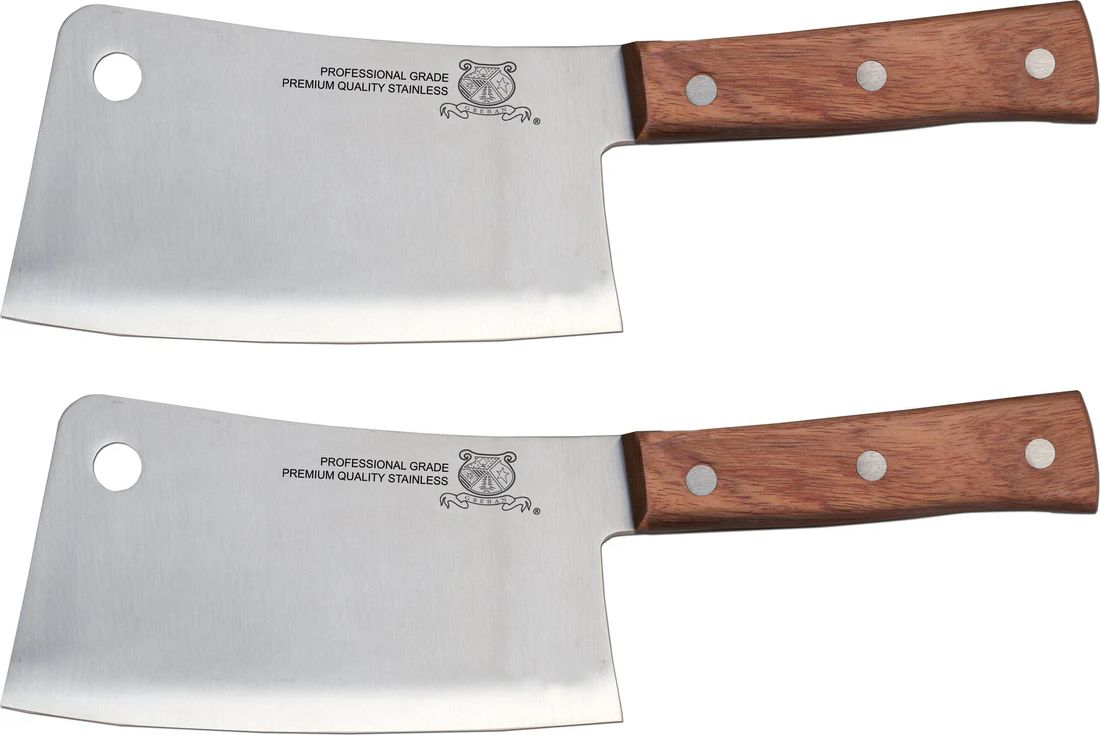 Omcan - 9" Cleaver with Wood Handle, Pack of 3 - 10561
