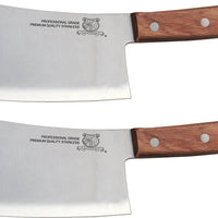 Omcan - 9" Cleaver with Wood Handle, Pack of 3 - 10561