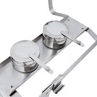 Omcan - 9 QT Stainless Steel Chafing Dish with Foldable Legs (8.5 L), Pack of 2 - 31354