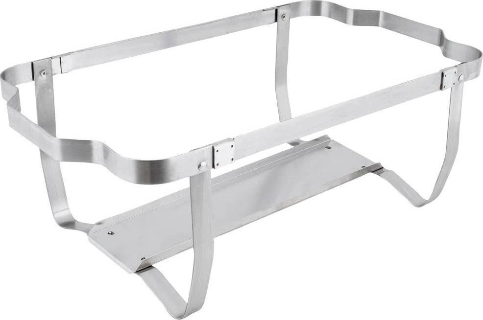 Omcan - 9 QT Stainless Steel Chafing Dish with Foldable Legs (8.5 L), Pack of 2 - 31354