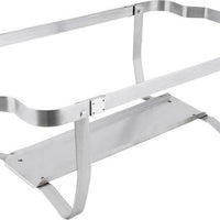 Omcan - 9 QT Stainless Steel Chafing Dish with Foldable Legs (8.5 L), Pack of 2 - 31354