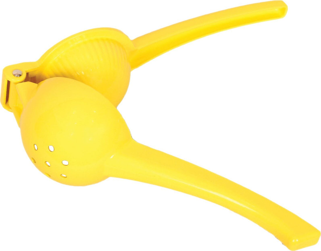 Omcan - 9" Yellow Manual Citrus Squeezer (23 cm), Pack of 20 - 80294