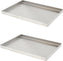 Omcan - 9″ x 12″ x 1″ Stainless Steel Pan With Drain Holes, Pack of 2 - 43512