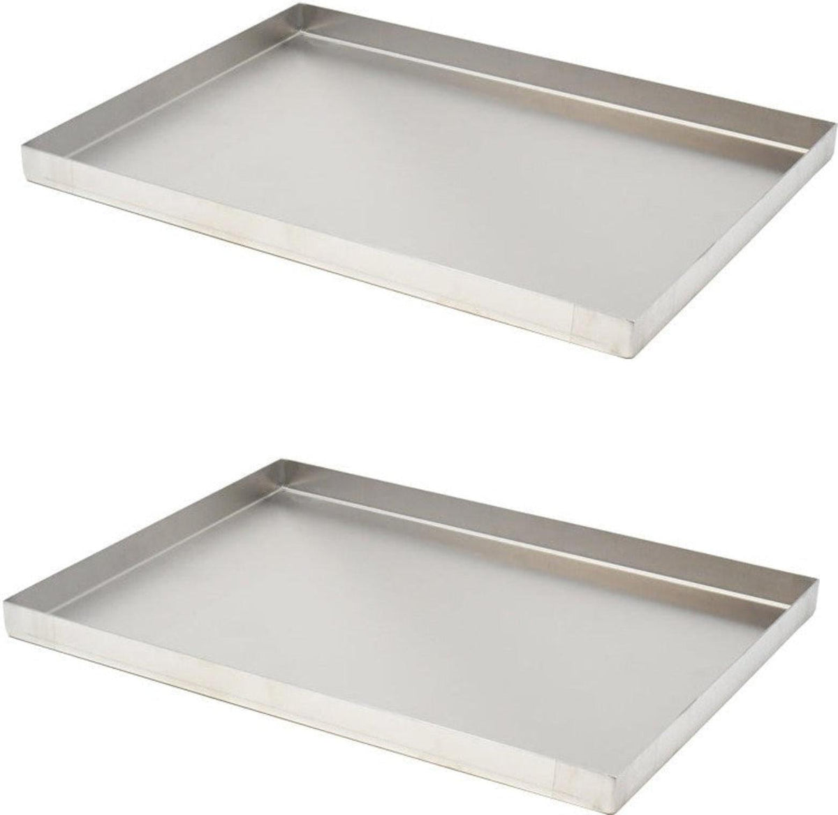 Omcan - 9″ x 12″ x 1″ Stainless Steel Pan With Drain Holes, Pack of 3 - 43512