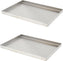 Omcan - 9″ x 12″ x 1″ Stainless Steel Pan With Drain Holes, Pack of 3 - 43512