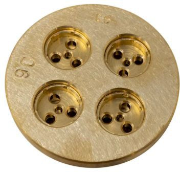 Omcan - #90 Maccheroncini Rigati Pasta Die For Pasta Machine PM-IT-0004 - 13353