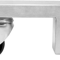 Omcan - 95 lb Black 2 Pcs Stainless Steel Swivel Caster with Brake For 45951, 46102, 46103 - 69578