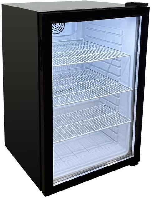 Omcan - 98 L Black Countertop Display Refrigerator - 44497