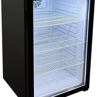 Omcan - 98 L Black Countertop Display Refrigerator - 44497