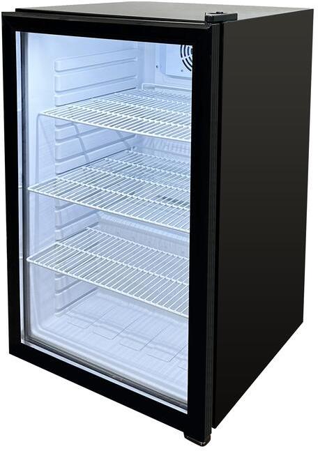 Omcan - 98 L Black Countertop Display Refrigerator - 44497