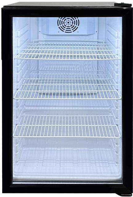 Omcan - 98 L Black Countertop Display Refrigerator - 44497