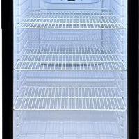 Omcan - 98 L Black Countertop Display Refrigerator - 44497