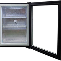 Omcan - 98 L Capacity Black Countertop Display Freezer - 47239
