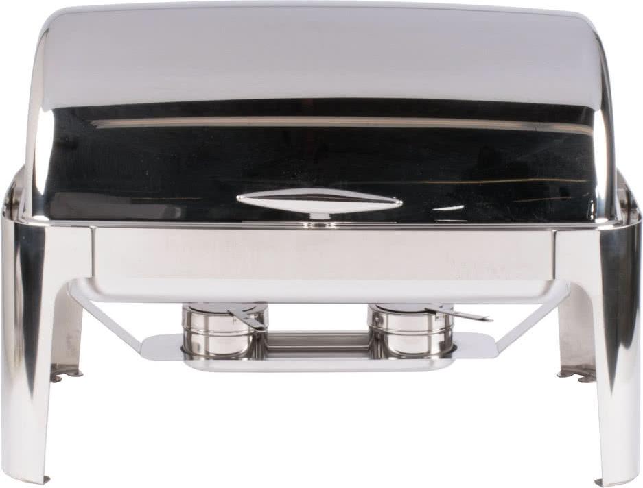 Omcan - 9.5 QT Stainless Steel Roll Top Chafer (9.0 L) - 41821