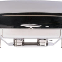 Omcan - 9.5 QT Stainless Steel Roll Top Chafer (9.0 L) - 41821