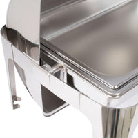 Omcan - 9.5 QT Stainless Steel Roll Top Chafer (9.0 L) - 41821