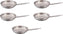 Omcan - 9.5” Stainless Steel Fry Pan, Pack of 4 - 80447