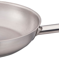 Omcan - 9.5” Stainless Steel Fry Pan, Pack of 5 - 80447