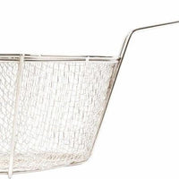Omcan - 9.5" x 5.75" #6 Mesh Round Wire Fry Basket (241 x146 mm), Pack of 10 - 80381