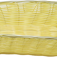 Omcan - 9.5″ x 6.25″ x 2.75″ Rectangular Natural Woven Basket, Pack of 50 - 47198