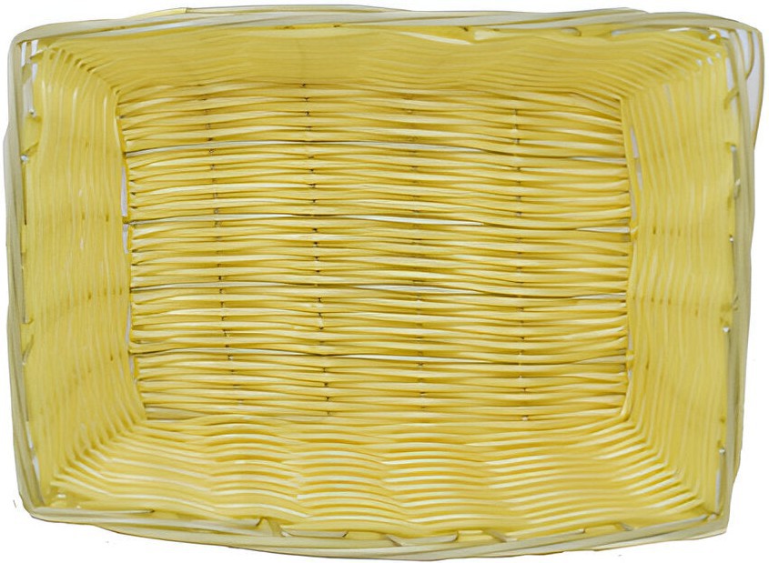 Omcan - 9.5″ x 6.25″ x 2.75″ Rectangular Natural Woven Basket, Pack of 60 - 47198
