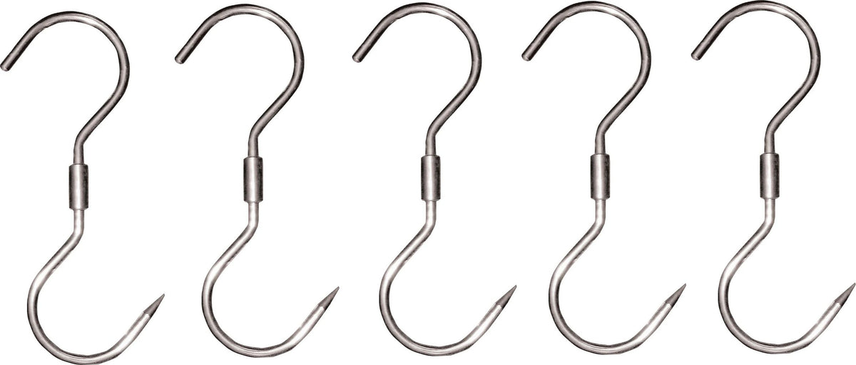 Omcan - 9.5" x 7/16” Swivel “S” Hook (240 X 10 mm), Pack of 10 - 10503
