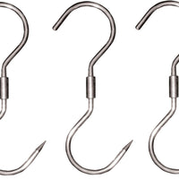 Omcan - 9.5" x 7/16” Swivel “S” Hook (240 X 10 mm), Pack of 5 - 10503