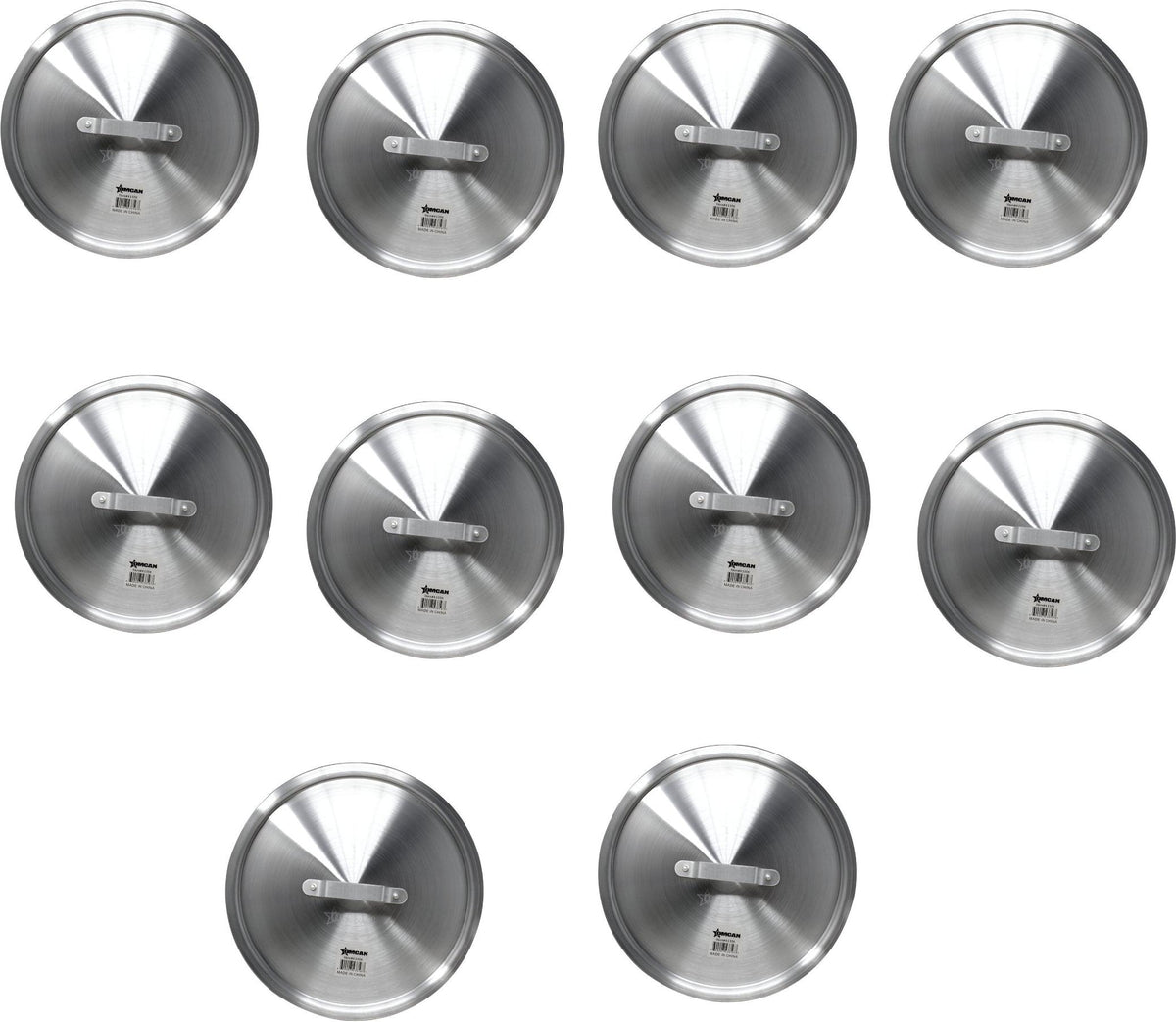 Omcan - Aluminium Cover for 10.25 QT Sauce Pan, Pack of 10 - 43357