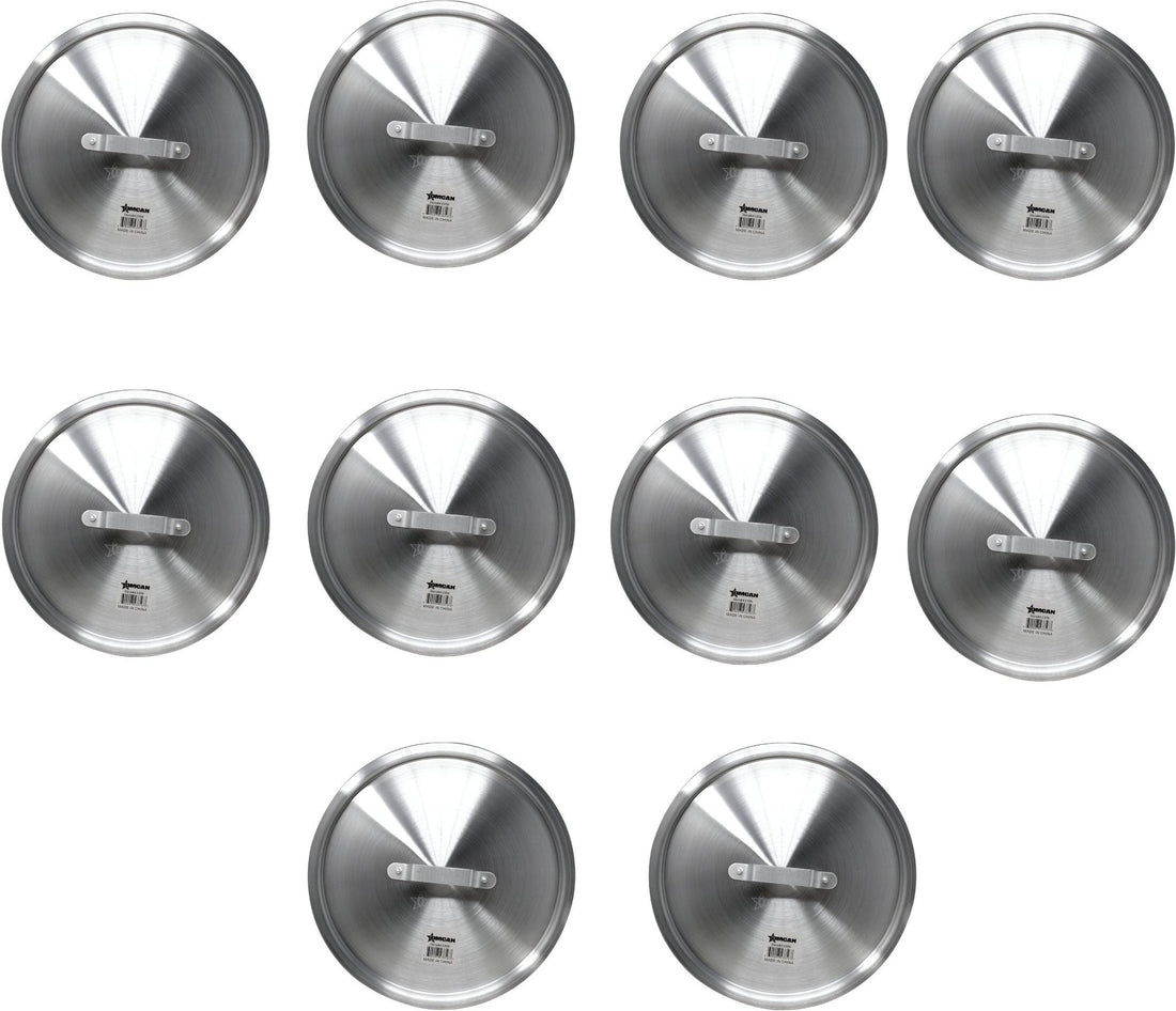 Omcan - Aluminium Cover for 8.5 QT Sauce Pan, Pack of 10 - 43356