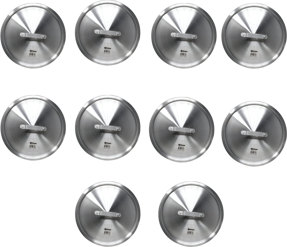 Omcan - Aluminium Cover for 8.5 QT Sauce Pan, Pack of 10 - 43356