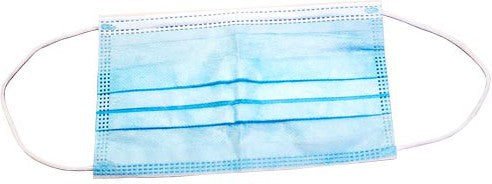 Omcan - Anti Dust Disposable Face Mask with 3 Layers (Set of 50), Pack of 2 - 46666