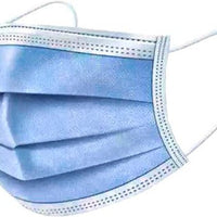 Omcan - Anti Dust Disposable Face Mask with 3 Layers (Set of 50), Pack of 2 - 46666