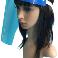 Omcan - Anti Fog Transparent Disposable Full Face Shield Cover With Head-Mounted Splash Protector Pack of 10, Pack of 5 - 46665