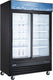 Omcan - Aurora 2 Sliding Glass Doors 54” Black Display Refrigerator - 59132