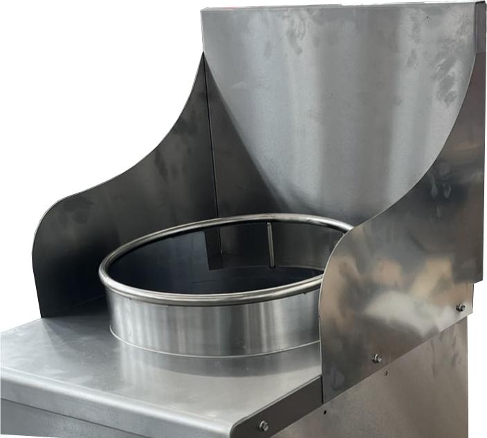 Omcan - Backsplash with Sides for 13" Wok Ranges - 48289